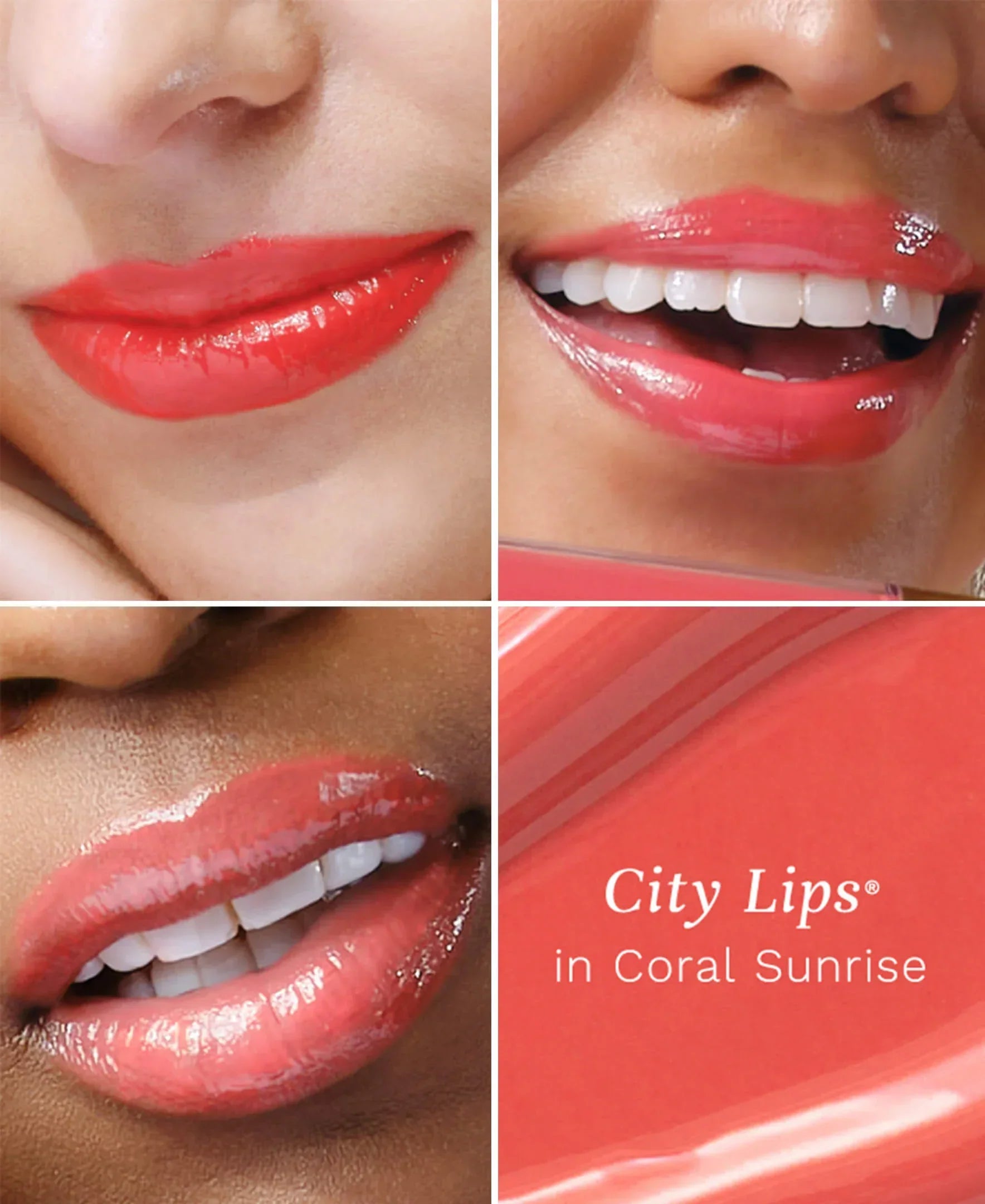 City Lips Plumping Lip Gloss - Coral Sunrise